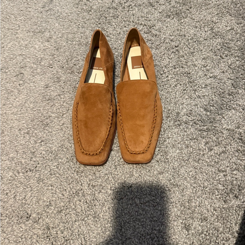 Dolce Vita Tan Suede Loafers